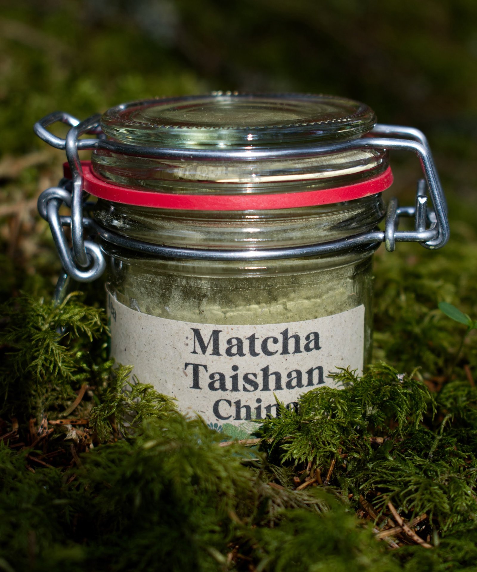 Matcha from China Taishan in glass True Tea